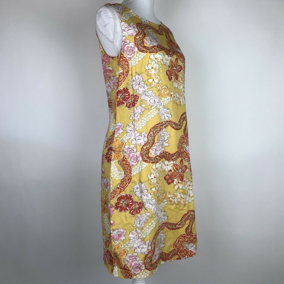 Patagonia Pataloha Yellow Lei Hawaii Summer Dress - Picture 3 of 6